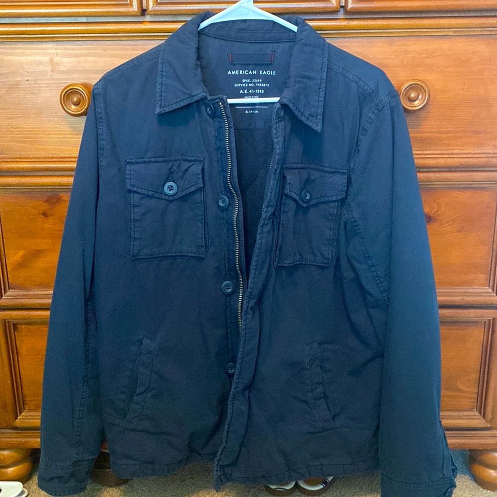 American Eagle navy field jacket, men’s size small
